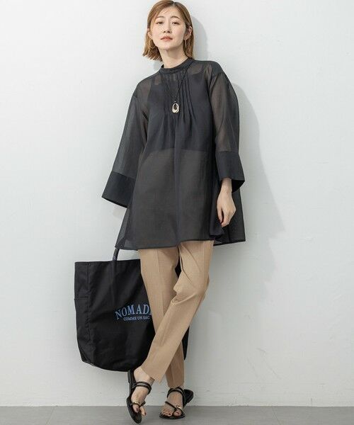 L size ONWARD(大きいサイズ) / エルサイズオンワード その他パンツ | 【撥水加工/洗える】ドライ2WAYストレッチ テーパード パンツ | 詳細16