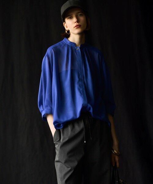 L size ONWARD(大きいサイズ) / エルサイズオンワード その他パンツ | 【撥水加工/洗える】ドライ2WAYストレッチ ドロスト ワイド パンツ | 詳細2