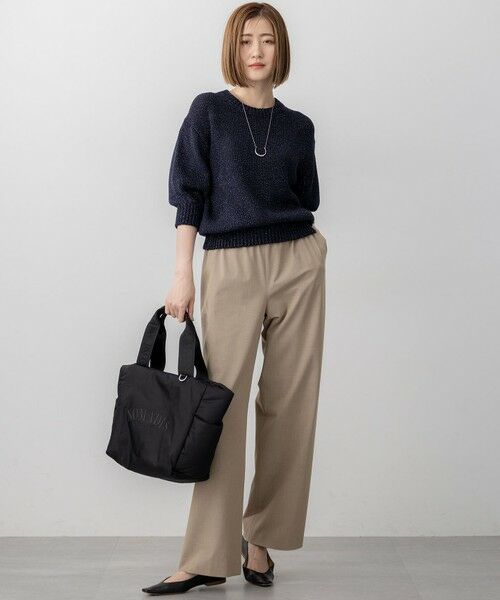 L size ONWARD(大きいサイズ) / エルサイズオンワード その他パンツ | 【撥水加工/洗える】ドライ2WAYストレッチ ドロスト ワイド パンツ | 詳細22