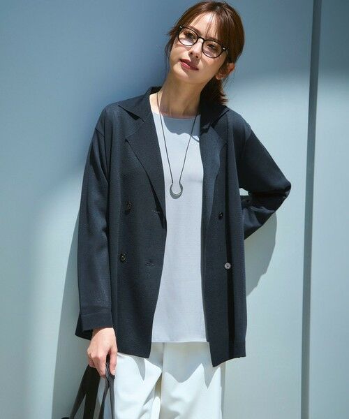 L size ONWARD(大きいサイズ) / エルサイズオンワード その他パンツ | 【撥水加工/洗える】ドライ2WAYストレッチ ドロスト ワイド パンツ | 詳細24