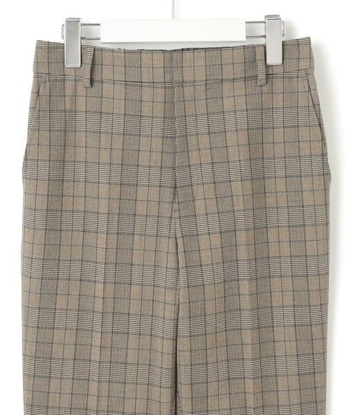 L size ONWARD(大きいサイズ) / エルサイズオンワード その他パンツ | 【洗える】ドライ2WAYストレッチ チェック テーパード パンツ | 詳細7