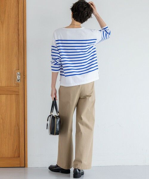 L size ONWARD(大きいサイズ) / エルサイズオンワード チノ・ワークパンツ | 【Oggi9月号掲載/洗える】ストレッチギャバ チノ パンツ | 詳細4