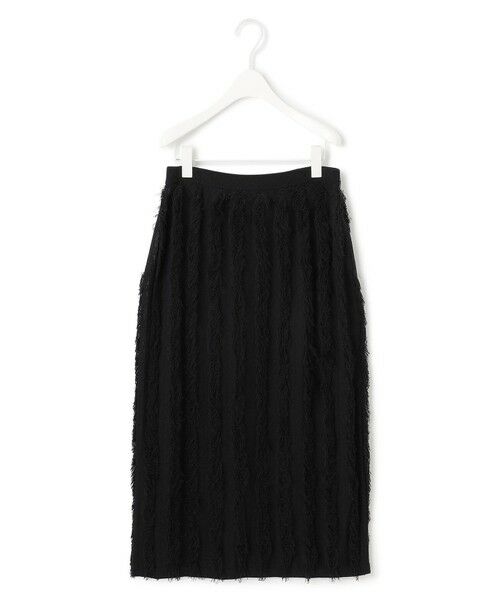 L size ONWARD(大きいサイズ) / エルサイズオンワード ミニ・ひざ丈スカート | 【洗える】カットジャガード ニットスカート | 詳細4