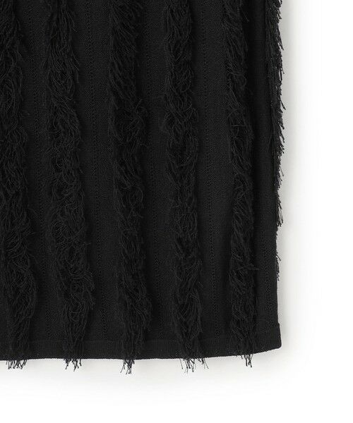 L size ONWARD(大きいサイズ) / エルサイズオンワード ミニ・ひざ丈スカート | 【洗える】カットジャガード ニットスカート | 詳細6