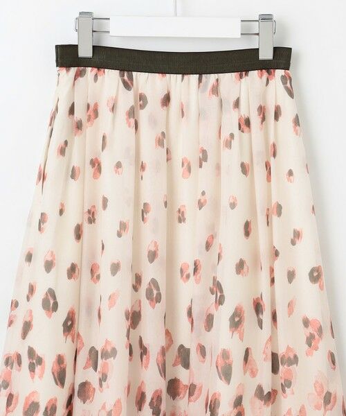 L size ONWARD(大きいサイズ) / エルサイズオンワード ミニ・ひざ丈スカート | 【洗える】グラデーションペタルプリント スカート | 詳細11