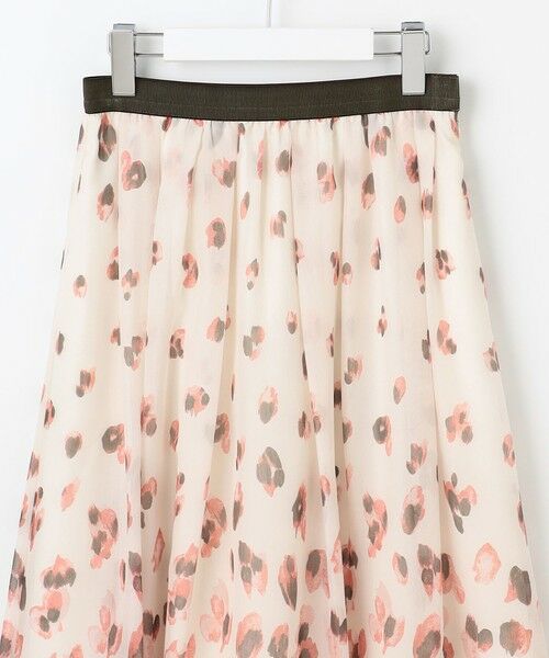 L size ONWARD(大きいサイズ) / エルサイズオンワード ミニ・ひざ丈スカート | 【洗える】グラデーションペタルプリント スカート | 詳細7