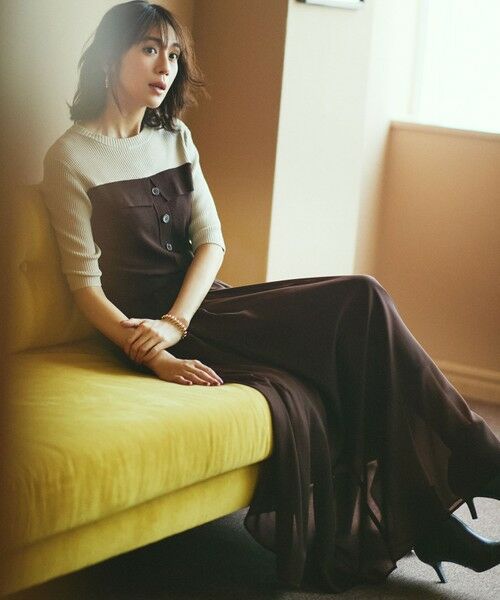 L size ONWARD(大きいサイズ) / エルサイズオンワード ミニ・ひざ丈スカート | 【洗える】シアービエラ ギャザー スカート | 詳細16