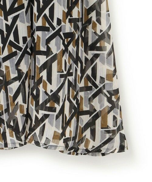 L size ONWARD(大きいサイズ) / エルサイズオンワード ミニ・ひざ丈スカート | 【洗える】Ratti アブストラクトプリント スカート | 詳細13