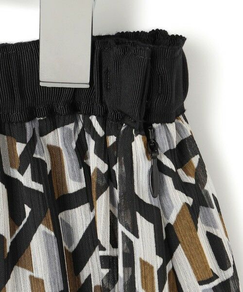L size ONWARD(大きいサイズ) / エルサイズオンワード ミニ・ひざ丈スカート | 【洗える】Ratti アブストラクトプリント スカート | 詳細14