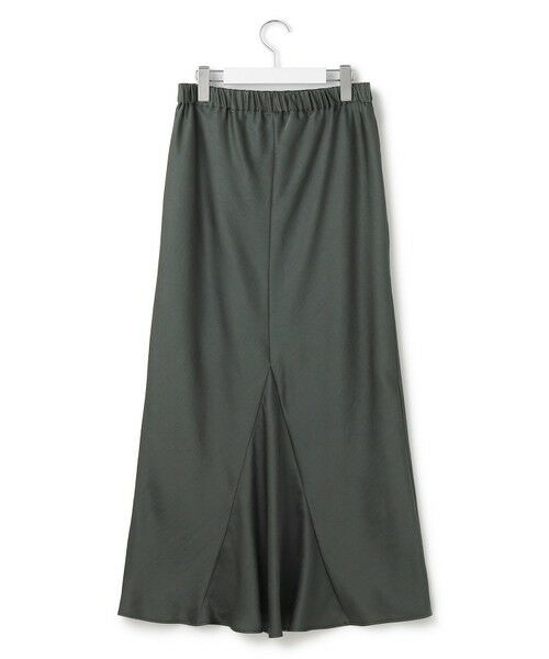 L size ONWARD(大きいサイズ) / エルサイズオンワード ミニ・ひざ丈スカート | 【洗える】テクスチャーサテン ナロー スカート | 詳細11