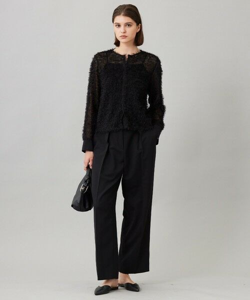 L size ONWARD(大きいサイズ) / エルサイズオンワード シャツ・ブラウス | 【洗える】 フェザーチュール ブラウス | 詳細1