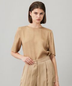 L size ONWARD(大きいサイズ) / エルサイズオンワード シャツ・ブラウス | 【洗える】 キュプラピグメントクロス ブラウス