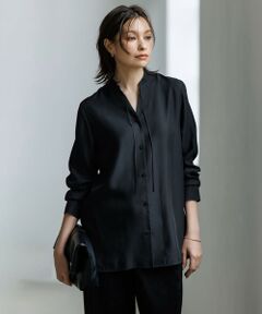 L size ONWARD(大きいサイズ) / エルサイズオンワード シャツ・ブラウス | 【接触冷感・洗える】Cu/Peソフトツイル デザインブラウス