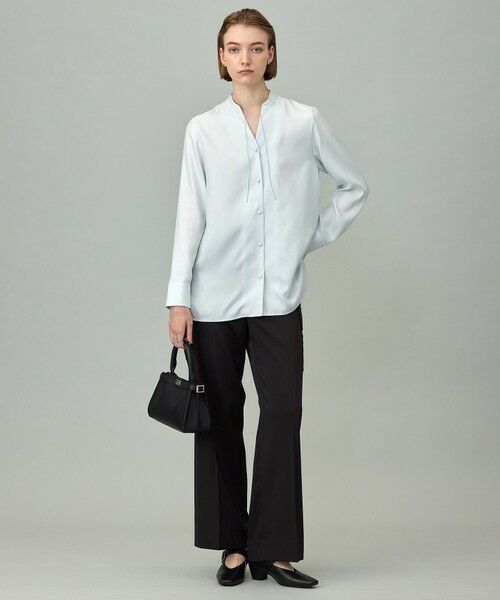 L size ONWARD(大きいサイズ) / エルサイズオンワード シャツ・ブラウス | 【接触冷感・洗える】Cu/Peソフトツイル デザインブラウス | 詳細1