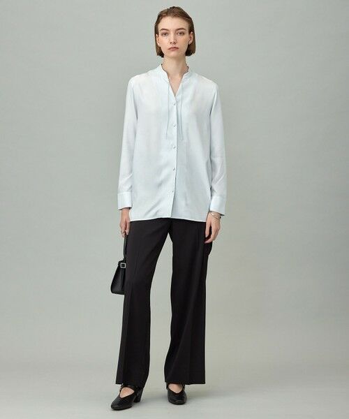 L size ONWARD(大きいサイズ) / エルサイズオンワード シャツ・ブラウス | 【接触冷感・洗える】Cu/Peソフトツイル デザインブラウス | 詳細2