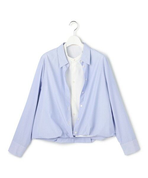 L size ONWARD(大きいサイズ) / エルサイズオンワード シャツ・ブラウス | 【洗える】レイヤードシャーティング | 詳細5