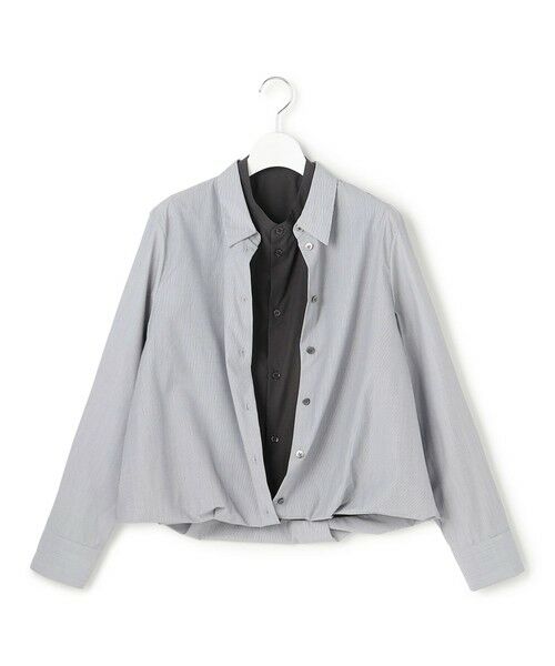 L size ONWARD(大きいサイズ) / エルサイズオンワード シャツ・ブラウス | 【洗える】レイヤードシャーティング | 詳細9