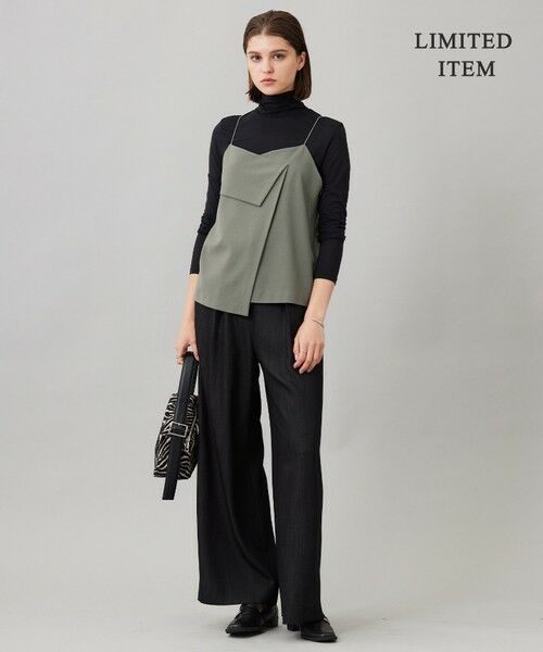 L size ONWARD(大きいサイズ) / エルサイズオンワード シャツ・ブラウス | 【WEB限定・UVカット・洗える】ウール2WAYストレッチ キャミソールブラウス | 詳細3