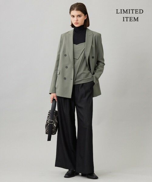 L size ONWARD(大きいサイズ) / エルサイズオンワード シャツ・ブラウス | 【WEB限定・UVカット・洗える】ウール2WAYストレッチ キャミソールブラウス | 詳細6