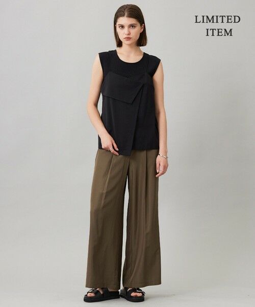 L size ONWARD(大きいサイズ) / エルサイズオンワード シャツ・ブラウス | 【WEB限定・UVカット・洗える】ウール2WAYストレッチ キャミソールブラウス | 詳細14