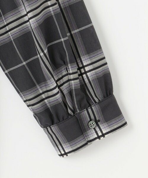 L size ONWARD(大きいサイズ) / エルサイズオンワード シャツ・ブラウス | 【WEB限定カラーあり・洗える】SOFT SHEER チェック ロング シャツ | 詳細6
