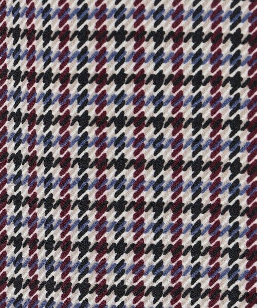 L size ONWARD(大きいサイズ) / エルサイズオンワード シャツ・ブラウス | デシンハウンドトゥースプリント ブラウス | 詳細4