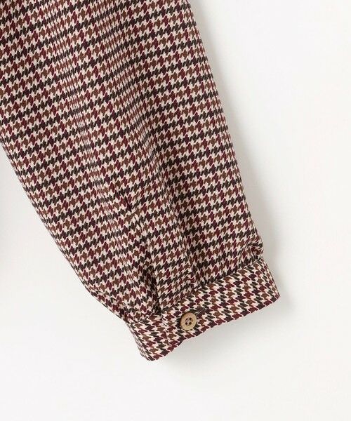 L size ONWARD(大きいサイズ) / エルサイズオンワード シャツ・ブラウス | デシンハウンドトゥースプリント ブラウス | 詳細10