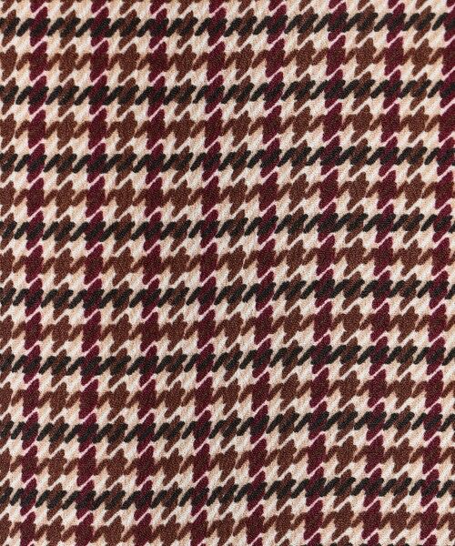 L size ONWARD(大きいサイズ) / エルサイズオンワード シャツ・ブラウス | デシンハウンドトゥースプリント ブラウス | 詳細14