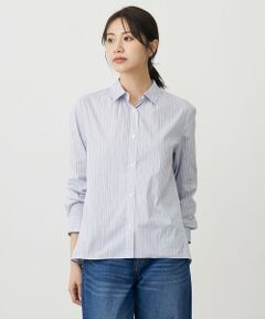 L size ONWARD(大きいサイズ) / エルサイズオンワード シャツ・ブラウス | BEZ ドビーストライプ シャツカラー ブラウス