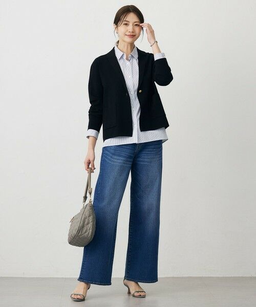 L size ONWARD(大きいサイズ) / エルサイズオンワード シャツ・ブラウス | BEZ ドビーストライプ シャツカラー ブラウス | 詳細7