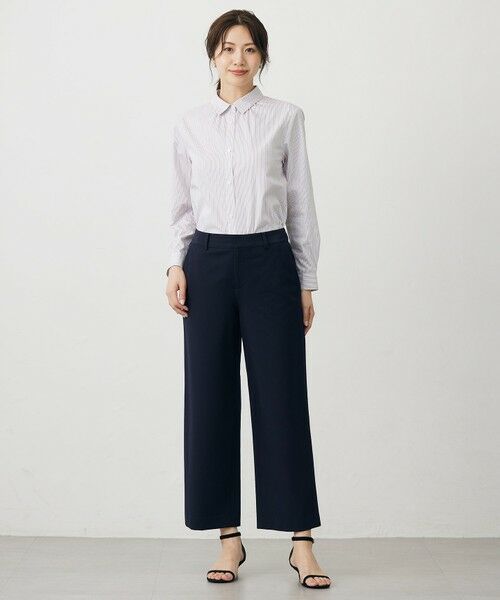 L size ONWARD(大きいサイズ) / エルサイズオンワード シャツ・ブラウス | BEZ ドビーストライプ シャツカラー ブラウス | 詳細11