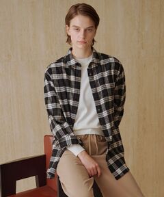 L size ONWARD(大きいサイズ) / エルサイズオンワード シャツ・ブラウス | コットン起毛タータンチェック シャツ ブラウス