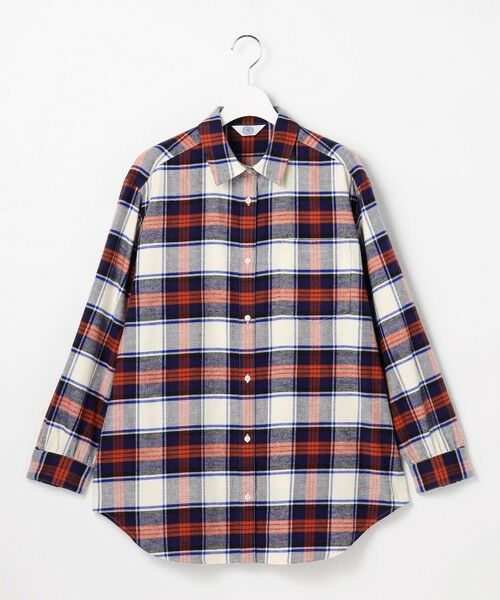 L size ONWARD(大きいサイズ) / エルサイズオンワード シャツ・ブラウス | コットン起毛タータンチェック シャツ ブラウス | 詳細3