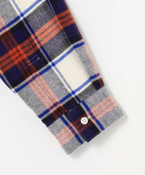 L size ONWARD(大きいサイズ) / エルサイズオンワード シャツ・ブラウス | コットン起毛タータンチェック ショート丈 シャツ ブラウス | 詳細7