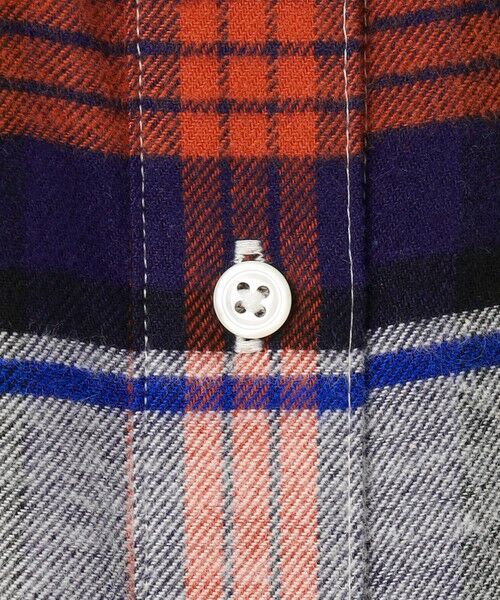 L size ONWARD(大きいサイズ) / エルサイズオンワード シャツ・ブラウス | コットン起毛タータンチェック ショート丈 シャツ ブラウス | 詳細9