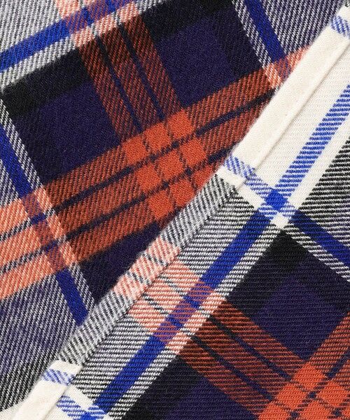 L size ONWARD(大きいサイズ) / エルサイズオンワード シャツ・ブラウス | コットン起毛タータンチェック ショート丈 シャツ ブラウス | 詳細10