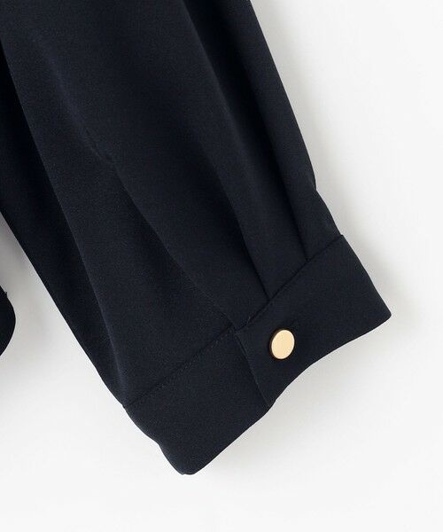 L size ONWARD(大きいサイズ) / エルサイズオンワード シャツ・ブラウス | 【洗える】フロントタックバイカラー ブラウス | 詳細15