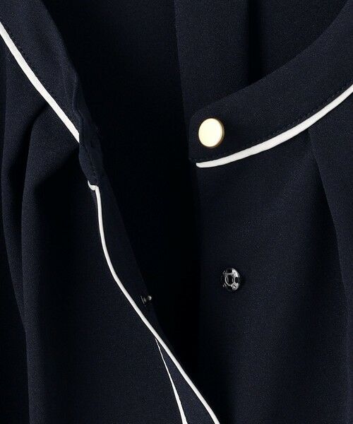 L size ONWARD(大きいサイズ) / エルサイズオンワード シャツ・ブラウス | 【洗える】フロントタックバイカラー ブラウス | 詳細17