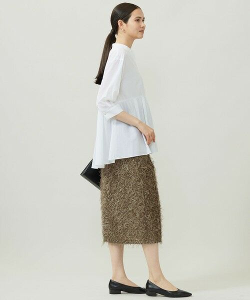 L size ONWARD(大きいサイズ) / エルサイズオンワード シャツ・ブラウス | シアーソフトシャンブレーペプラム ブラウス | 詳細2