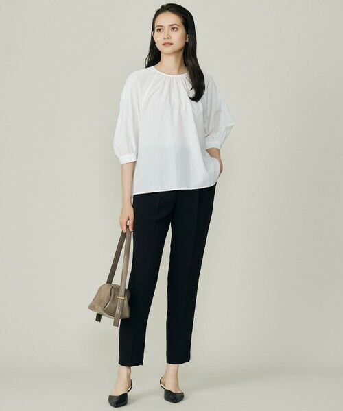 L size ONWARD(大きいサイズ) / エルサイズオンワード シャツ・ブラウス | 【カタログ掲載】シアーソフトシャンブレークロップド丈 ブラウス | 詳細3