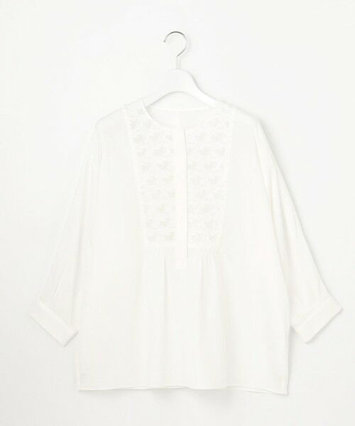 L size ONWARD(大きいサイズ) / エルサイズオンワード シャツ・ブラウス | シアージオメトリックジャカードプルオーバー ブラウス | 詳細4