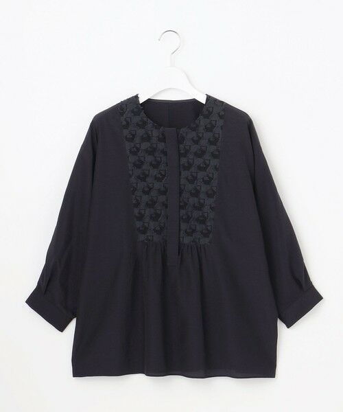 L size ONWARD(大きいサイズ) / エルサイズオンワード シャツ・ブラウス | シアージオメトリックジャカードプルオーバー ブラウス | 詳細11