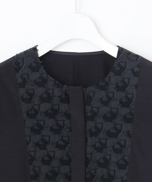 L size ONWARD(大きいサイズ) / エルサイズオンワード シャツ・ブラウス | シアージオメトリックジャカードプルオーバー ブラウス | 詳細12