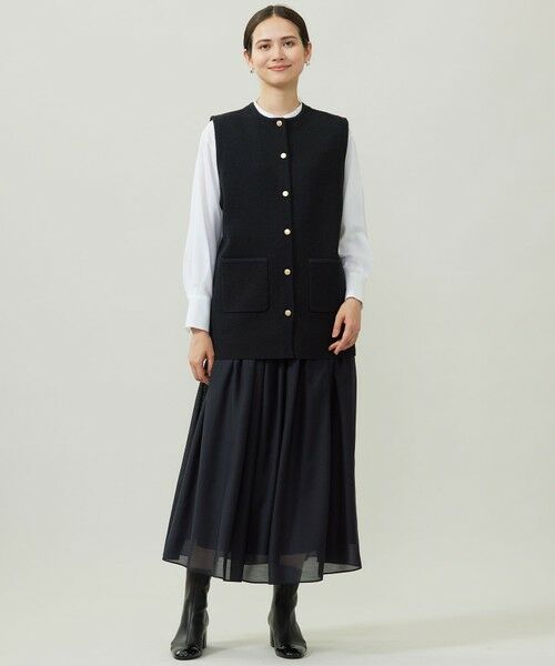 L size ONWARD(大きいサイズ) / エルサイズオンワード シャツ・ブラウス | SOMELOSバンドカラー ブラウス | 詳細6