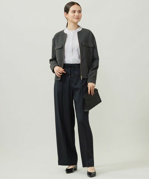 L size ONWARD(大きいサイズ) / エルサイズオンワード シャツ・ブラウス | SOMELOSバンドカラー ブラウス | 詳細21