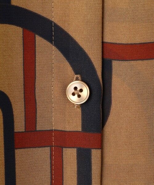 L size ONWARD(大きいサイズ) / エルサイズオンワード シャツ・ブラウス | 【17号サイズまで展開】ジオメトリックレトロプリント ブラウス | 詳細7