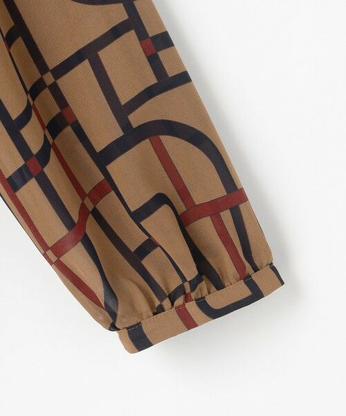 L size ONWARD(大きいサイズ) / エルサイズオンワード シャツ・ブラウス | 【17号サイズまで展開】ジオメトリックレトロプリント ブラウス | 詳細5