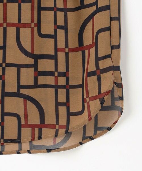 L size ONWARD(大きいサイズ) / エルサイズオンワード シャツ・ブラウス | 【17号サイズまで展開】ジオメトリックレトロプリント ブラウス | 詳細6