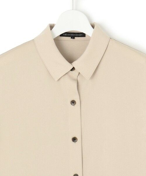 L size ONWARD(大きいサイズ) / エルサイズオンワード シャツ・ブラウス | 【見上愛さん着用/Oggi10月号掲載/洗える】スエーディーサテン シャツ | 詳細5