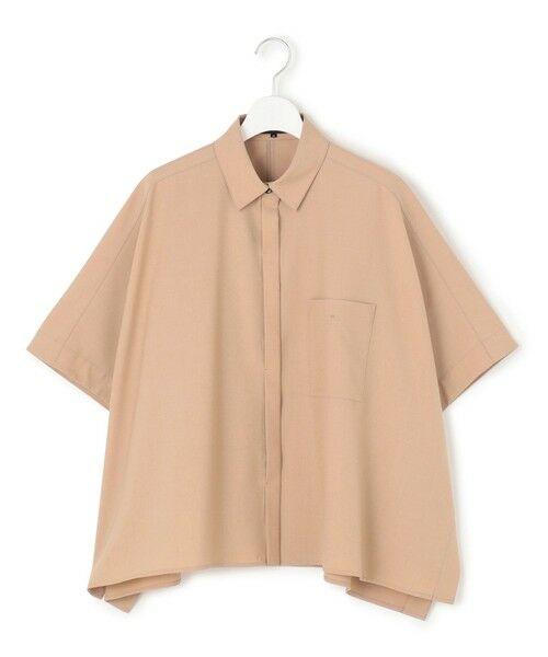 L size ONWARD(大きいサイズ) / エルサイズオンワード シャツ・ブラウス | 【洗える】TWマットクロス ポンチョシルエット シャツ | 詳細10